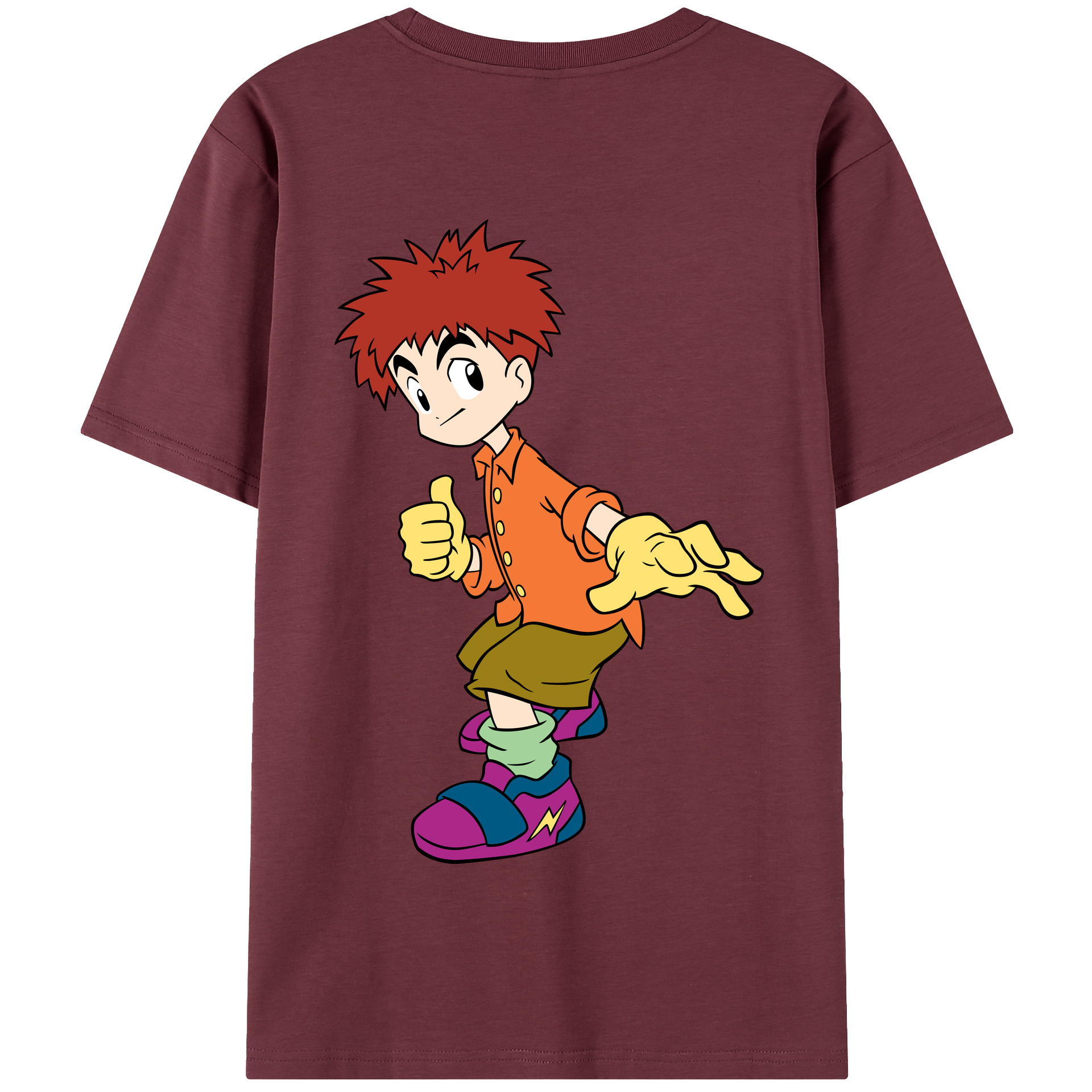 （画像用） Digimon デジタルモンスター/デジモン 綿100％半袖Tシャツ（背面プリント）